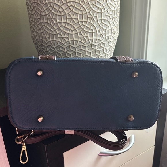 Boutique Blue/Brown Handbag - Picture 6 of 9